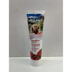 Arqul fresh 西班牙 清新薄荷牙膏 100g/條 犬 牙膏 犬 狗 護齒 清潔 ARQUIVET 四寶的店, 1個, 香甜 草莓 牙膏100克/條
