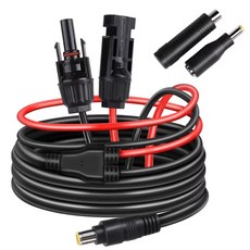 HNYYZL 재커리 태양광 패널 커넥터 - MC4에서 DC 8mm 연장 케이블 DC7909에서 DC8020DC5525 12AWG 6피트1.8m 예티 발전소와 호환 가능, 미니 태양광 패널 모듈 태양열 공급 HNYYZL 어댑터