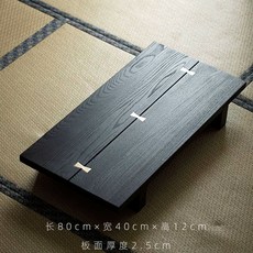 흑다대 황동나비장부 원목 좌식 티테이블 차탁 젠인테리어 80cm 다탁 차실, 기천-황동촉탁자, A. Qichuan Intraid 황동 모놀리스 티 테