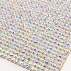 디아디아스톤 큐빅 시트 열접착 핫픽스, 레인보우, 1개