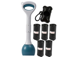 【台灣熱銷Top1】 【摺疊狗狗拾便器】外出遛狗不髒手 撿便器狗屎夾子家用 便攜鏟屎神器 衛生設計 禮物推薦 寵物清潔, 48CM優雅綠（套餐二）, 1個