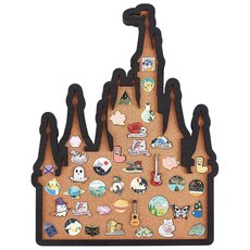 BENECREAT 책 코르크 핀 보드 게시판 디스플레이 보드 브로치 핀 보관용 벽걸이 코르크 보드 사무실 가정 및 학교 장식 38.9 x 24.9cm(15.3 x 9.8인, 성