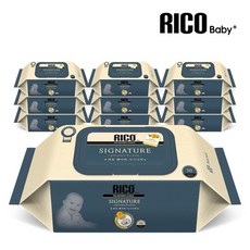 리꼬 베이비 시그니처 물티슈 캡형, 65g, 70매, 10개