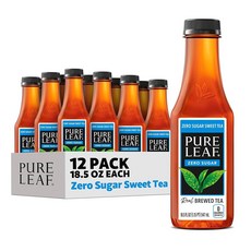 아이스 티 무가당 3가지 맛 버라이어티 팩 제로 슈가 칼로리 18 5파운드 오즈 병(12팩), Zero Sugar Sweet Tea, 1, 12, 547ml