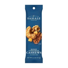 Sahale Snacks 캘리포니아 드라이 로스트 아몬드 42.5g1.5온스 18개입 149362, 0.22 Ounce (Pack of 18), Honey Cinnamon, 532.3g