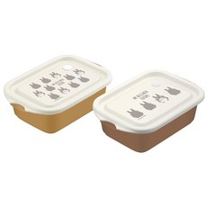 스케이터 (skater) 씰 용기 500ml 2개조 이웃집 토토로 실루엣 지브리 일본제 FCN2WAG-A, 상세페이지 참조, 1개