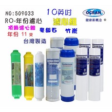 RO純水機專用10英吋年份套裝組濾心，有效過濾雜質，確保飲水安全，定期更換，延長機器壽命, 1個, 509033
