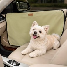 파랑새백화점 강아지 스크래치방지 자동차 도어커버Beige 강아지드라이버커버