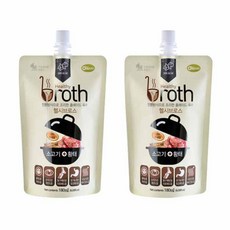 헬시브로스 반려동물 홈메이드 육수 영양제, 소화기능/췌장개선, 180ml, 2개