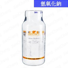 【建昌儀器】氫氧化鈉 Sodium Hydroxide - 500g 試藥一級 附收據, 1個, 氫氧化鈉-500g(宅配一件最多30瓶)