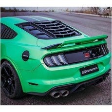 適用於福特野馬百葉窗改裝件15-21款Mustang改裝後車窗碳纖紋百葉窗, MP款（底漆後檔百葉）