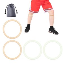 무릎 슬개골 힘줄 지지 스트랩 4개 러닝 하이킹 농구용 실리콘 스트랩 청소년 남성 여성 고정 안정화 밴드 기어 액세서리 스킨 컬러 및 형광 화이트 137969, 4, Skin Color and Fluorescent Whi