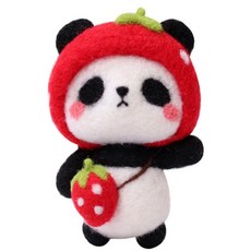 [Allhaving] DIY 양모펠트 키트 딸기팬더 양모공예