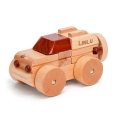 너도밤나무 자석 조립식 모형 엔지니어링 차량 항공기 조립 퍼즐 교육용, 1개, 12. Magnetic car - SUV