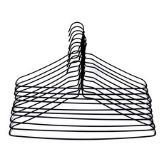 코디스 세탁소옷걸이 2.8mm, 검정색, 50개