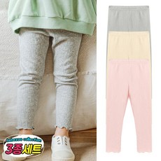 Bebezoo 褶皺內搭褲 3入組