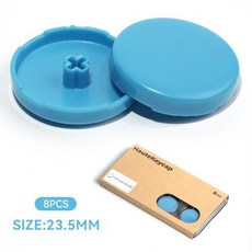 레버리스 아케이드 컨트롤러 Haute42 Hitbox 크로스 키 캡 Hitbox 버튼 캡 Kailh 스위치 25.8mm 로우 프로파일 키 캡 DIY, Blue 8PC, 1개