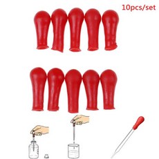 병삽입 피펫 실험실 용품 뜨거운 판매 10 pcs dropper 빨간 고무 전구 머리 떨어지는, 한개옵션0