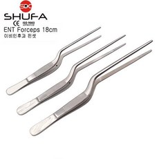 SHUFA 이비인후과용 핀셋 이엔티포셉 18cm (중이시술/ 귀지제거/ 슈파 ENT Forceps), 이엔티포셉 16cm