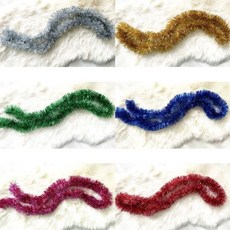 청결공감 크리스마스 눈꽃 모루장식 카페장식 트리 트리데코 트리별장식 모루데코, 컬러풀모루 골드