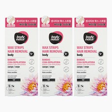 바디네이처 왁스스트립 로투스 플라워 16매 x3개, 16g, 3개