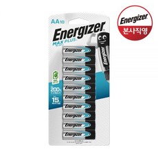 에너자이저 맥스플러스 고출력 건전지 AA 10입 누액방지 210099, 맥스플러스 AAA 10입210099