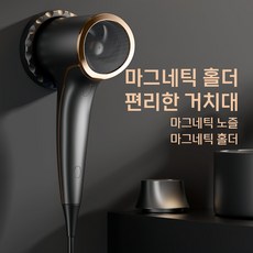 Fowod 2200W 초고속 저소음 헤어 드라이기 디지털 디스플레이, 블랙
