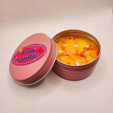리코캔들 시그니처 원형 틴케이스 밀키웨이 천연소이 캔들 선물 세트 특별한날 주문즉시제작 (비바 라 쥬시), 밀키웨이 오브 더 썬, 비바 라 쥬시, 밀키웨이 오브 더 썬