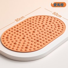 DIU 圓形硅膠指壓板超慢跑足底按摩墊子室內原地慢跑踩腳墊按摩腳底板, 橙色:如圖, 1個