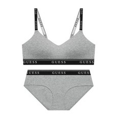 게스언더웨어 컴피 브라렛 팬티 세트 멜란지그레이 2590680