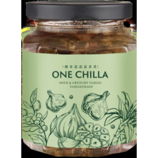 ONE CHILLA 醋香蒜蒜貢菜 酸脆蒜頭山葵, 260g, 1個