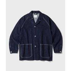 OUTSTANDING 아웃스탠딩 W.W. II SELVEDGE DENIM CHORE JACKET_INDIGO 229949