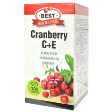 貝斯特 蔓越莓C+E 口含錠, 1個