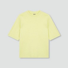 JAJU 여 코튼 모크넥 반팔 티셔츠 J115201302021 549364