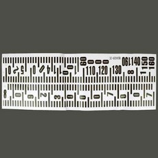 물결샵 키성장 눈금 스티커 측정 발육 키재기 용품 아이방 소품 신장 꾸미기 가정용