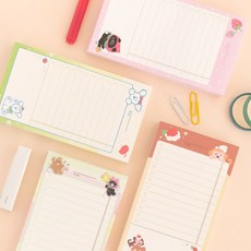 Brunch Brother 체크리스트 ver.2 메모 비점착식 모조지, 1개, 100매, 플라워 모어해피