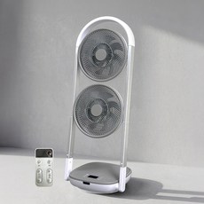 독일브랜드 BLDC 접이식 무선 선풍기 듀얼헤드 타워팬 8단바람 리모컨형, 1개, 선풍기(리모컨형)
