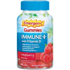 Emergen-C Immune維他命D軟糖 覆盆子口味, 45入, 1個