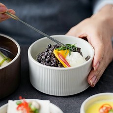 윤도자기 차곡 - 밥공기, 아이보리, 1개