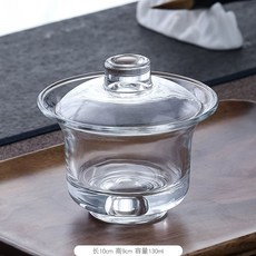 수정 내열유리 개완 차완, E. 이재 유리 투명 130ml
