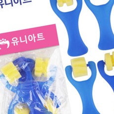 돈스텔 미술도구 롤러 스펀지 도장 4종