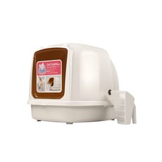 CATIDEA 貓樂適 超大尺寸貓砂盆 貓便盆 半罩/全罩式貓砂盆, 1個, 大貓耳朵貓砂盆【L】