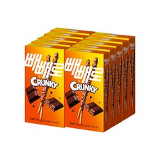 롯데 빼빼로 크런키, 39g, 10개