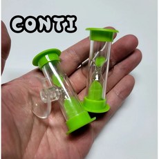 콘티S 흡착식 3분 양치 미니 모래시계 2개 양치습관, 그린