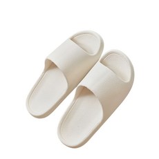 室內拖鞋, 白色36-37｜質感皮紋拖鞋（W800）, 1個