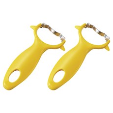 SHIMOMURA 下村 Fru-Veggie 玉米脫粒器, 2入, 黃色