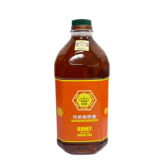 皇廷養蜂場 (國產蜂蜜認證)特級龍眼蜜3000g 南投中寮鄉純正龍眼花蜜, 1個