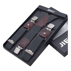 남성 클래식 집게 서스펜더 스트랩 가죽 디테일 정장 캐주얼룩 연출템 jeo+165dZ