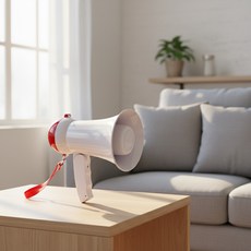 SM 미니 메가폰 기가폰 플라스틱 확성기, 1개