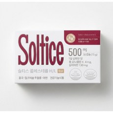 솔티스 콜레스테롤 H/L 500mg x 30캡슐 쏠티스 홍국 밀크씨슬 아연, 1개